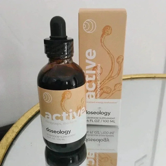 DOSEOLOGY ACTIVE Mushroom Supplement Rhodiola Cordyceps 100 MIL Dropper NWT - Picture 1 of 7